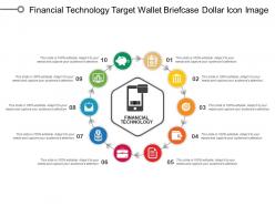 Financial Technology Target Wallet Briefcase Dollar Icon Image