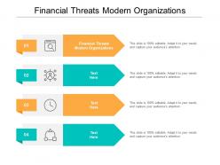 Financial threats modern organizations ppt powerpoint presentation infographics outline cpb