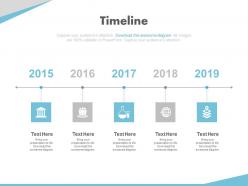 Financial Timeline with Year Based Analysis Powerpoint Slides