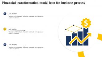 Financial Transformation Model Icon For Business Process