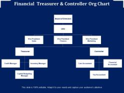 Financial treasurer and controller org chart