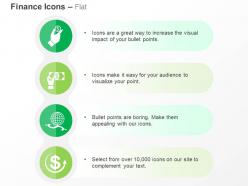 Financial updates money matters globe financial analysis ppt icons graphics