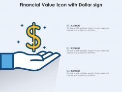 Financial value icon with dollar sign