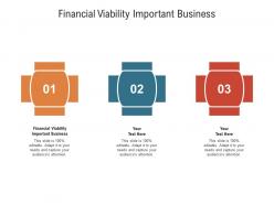 Financial viability important business ppt powerpoint presentation ideas objects cpb