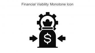 Financial Viability Monotone Icon In Powerpoint Pptx Png And Editable Eps Format