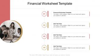 Financial Worksheet Template In Powerpoint And Google Slides Cpb