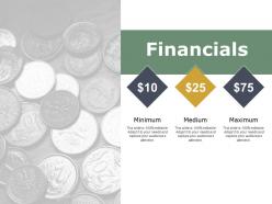 Financials ppt powerpoint presentation file infographic template