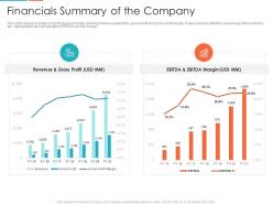 Financials summary of the company enterprise digitalization ppt designs