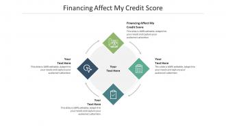 Financing affect my credit score ppt powerpoint presentation model slides cpb