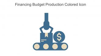Financing Budget Production Colored Icon In Powerpoint Pptx Png And Editable Eps Format