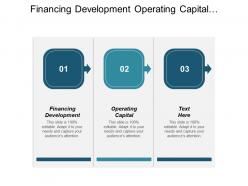 Financing development operating capital investments banking capital expenditure cpb