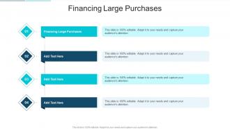 Financing Large Purchases In Powerpoint And Google Slides Cpb