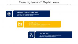Financing Lease VS Capital Lease Ppt Powerpoint Presentation Summary Portrait Cpb