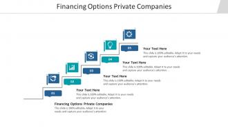 Financing options private companies ppt powerpoint presentation inspiration grid cpb
