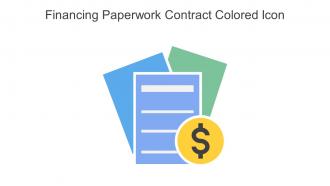 Financing Paperwork Contract Colored Icon In Powerpoint Pptx Png And Editable Eps Format