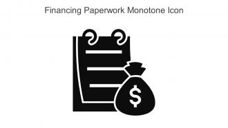 Financing Paperwork Monotone Icon In Powerpoint Pptx Png And Editable Eps Format