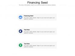 Financing seed ppt powerpoint presentation model aids cpb