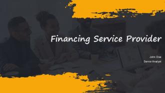 Financing Service Provider PPT PowerPoint ACP