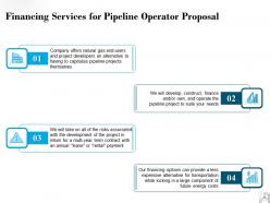 Financing services for pipeline operator proposal ppt powerpoint presentation graphics