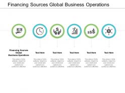 Financing sources global business operations ppt powerpoint presentation infographic template rules cpb