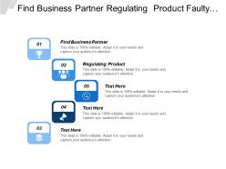Find business partner regulating product faulty product service
