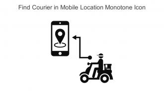 Find Courier In Mobile Location Monotone Icon In Powerpoint Pptx Png And Editable Eps Format
