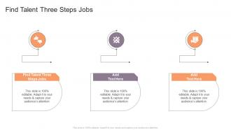 Find Talent Three Steps Jobs In Powerpoint And Google Slides Cpb