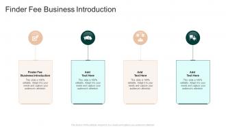 Finder Fee Business Introduction In Powerpoint And Google Slides Cpb