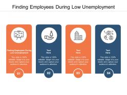 Finding employees during low unemployment ppt powerpoint file cpb