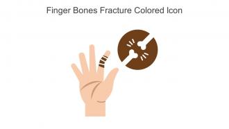 Finger Bones Fracture Colored Icon In Powerpoint Pptx Png And Editable Eps Format