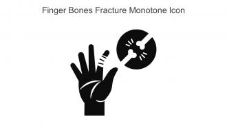 Finger Bones Fracture Monotone Icon In Powerpoint Pptx Png And Editable Eps Format