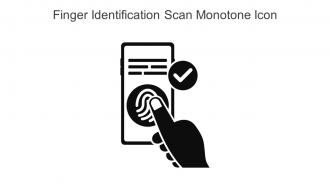 Finger Identification Scan Monotone Icon In Powerpoint Pptx Png And Editable Eps Format
