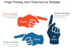 Finger Pointing Here There And Up Template Powerpoint Guide