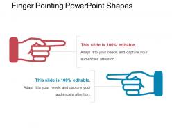 Finger pointing powerpoint shapes