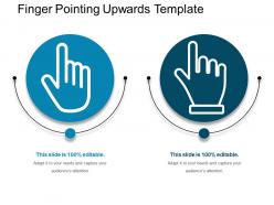 Finger Pointing Upwards Template Powerpoint Layout