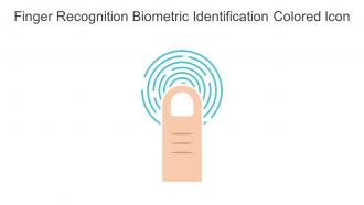 Finger Recognition Biometric Identification Colored Icon In Powerpoint Pptx Png And Editable Eps Format