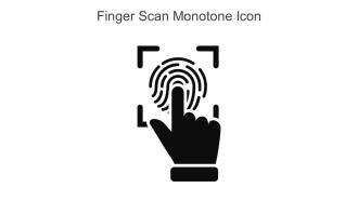 Finger Scan Monotone Icon In Powerpoint Pptx Png And Editable Eps Format