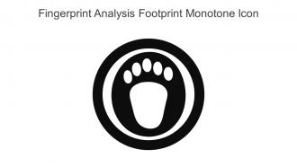 Fingerprint Analysis Footprint Monotone Icon In Powerpoint Pptx Png And Editable Eps Format
