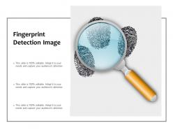 Fingerprint detection image