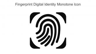 Fingerprint Digital Identity Monotone Icon In Powerpoint Pptx Png And Editable Eps Format