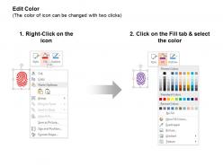 Fingerprint scan fingerprint scanner scan error ppt icons graphics