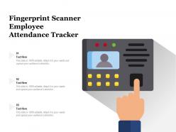Fingerprint scanner employee attendance tracker