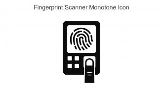 Fingerprint Scanner Monotone Icon In Powerpoint Pptx Png And Editable Eps Format
