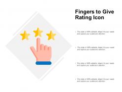 Fingers to give rating icon