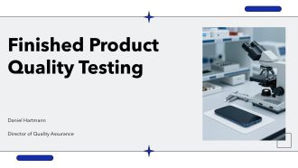Finished Product Quality Testing PPT Outline VA