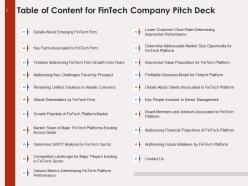 Fintech company pitch deck ppt template