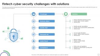 Fintech Cyber Security Powerpoint Ppt Template Bundles Image Engaging