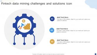 Fintech Data Mining Challenges And Solutions Icon