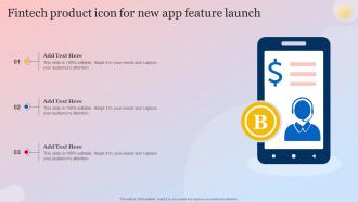 Fintech Product Icon For New App Feature Launch