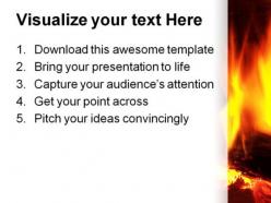 Fire abstract powerpoint templates and powerpoint backgrounds 0411